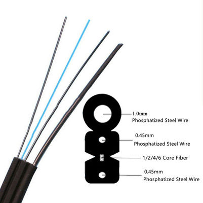 Kundengebundene Art im Freien schwarze Farbe des FTTH-Transceiverkabel-G657A1 G657A2