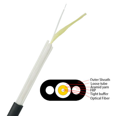 Flaches 2 Kern-LWL - Kabel-Monomode- im Freien mit dem CER bestätigt