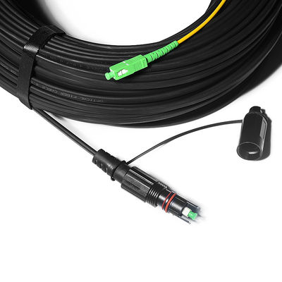 Wasserdichte FTTH-Lösung, FTTA-Verbindungskabel mit Sc verhärtete OptiTap-Verbindungsstück