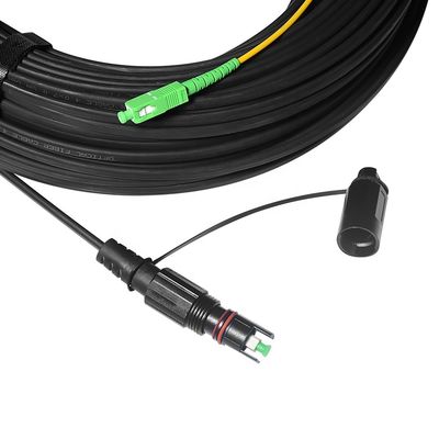 Vor konfektioniertes Optitap-Transceiverkabel verhärtete Singlemode 50FT 100FT Länge