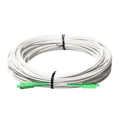 Weißes optisches Transceiverkabel der Farbeftth mit Soem-ODM Verbindungsstück Sc FC