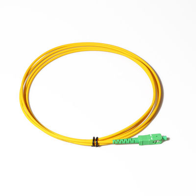 Weißes Verbindungskabel Sc APC des LWL - Kabel-G657a2 zu Sc APC Singlemode 3m