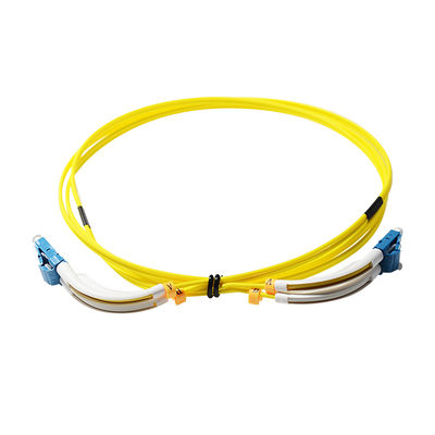 Kundengebundenes Faser-Verbindungskabel-Kabel 1m Sc LC mit 90 Grad-Winkel-Stiefel
