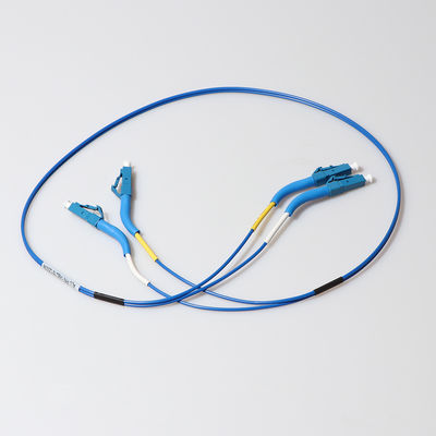 Kundengebundenes Faser-Verbindungskabel-Kabel 1m Sc LC mit 90 Grad-Winkel-Stiefel