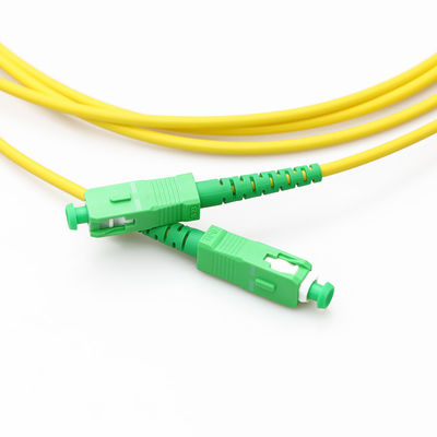 3mm LWL - Kabel-Verbindungskabel Sc UPC - Simplexmonomode- 9/125 Sc APC