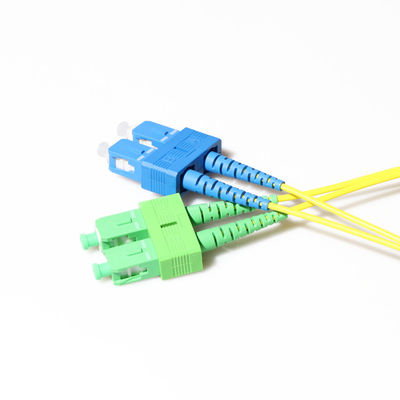 Elektrisches Faser-Optikverbindungskabel Sc APC zu Sc UPC 3 Meter