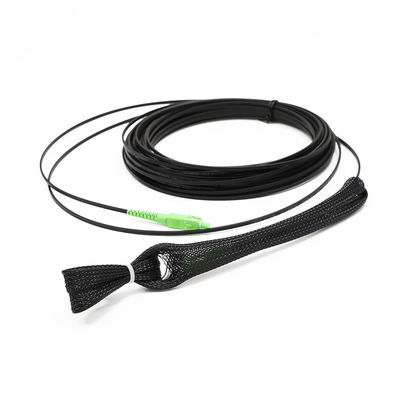 Schwarze LWL - Kabel-Versammlung, Ende Sc APC des Verbindungskabel-1 Kern-einer mit ziehendem Auge