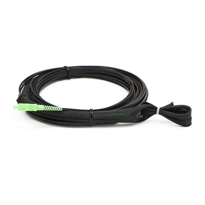 Schwarze LWL - Kabel-Versammlung, Ende Sc APC des Verbindungskabel-1 Kern-einer mit ziehendem Auge