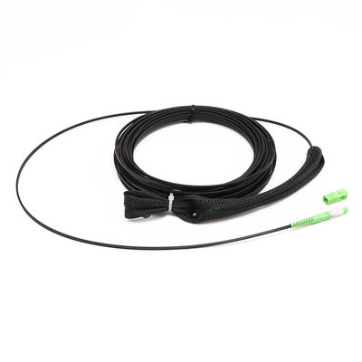 Schwarze LWL - Kabel-Versammlung, Ende Sc APC des Verbindungskabel-1 Kern-einer mit ziehendem Auge