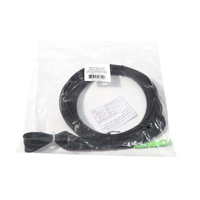 Schwarze LWL - Kabel-Versammlung, Ende Sc APC des Verbindungskabel-1 Kern-einer mit ziehendem Auge
