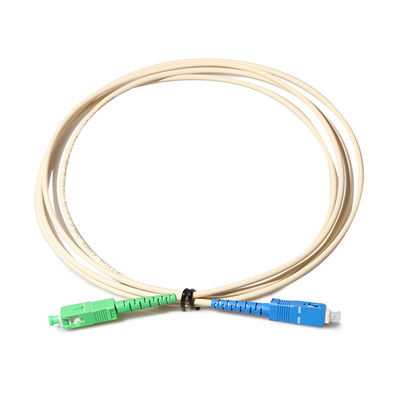 Faser-Optikflecken 3.0mm Inspektion LSZH verkabeln Sc APC zu Sc UPC mit RoHS Certfied