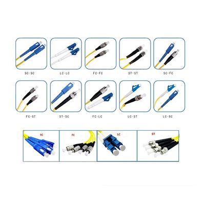 3m gelbe Faser-optisches Verbindungskabel FC Monomode- St. APC UPC Sc-LC