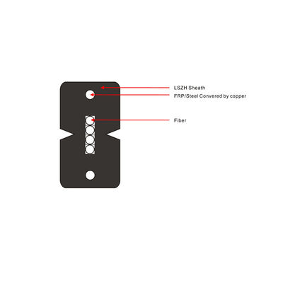 Der Fabrik des freies Beispiel 1,2,4 Optik-FTTH Transceiverkabel der Kernfaser