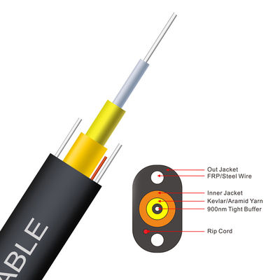 1 Kern Toneable G657A1 G657A2 G657A3 FTTP straffes abgedämpftes Innen-/Transceiverkabel im Freien für Telekommunikation, flacher Rückgang Cabl