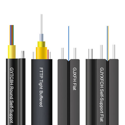 1 Kern Toneable G657A1 G657A2 G657A3 FTTP straffes abgedämpftes Innen-/Transceiverkabel im Freien für Telekommunikation, flacher Rückgang Cabl
