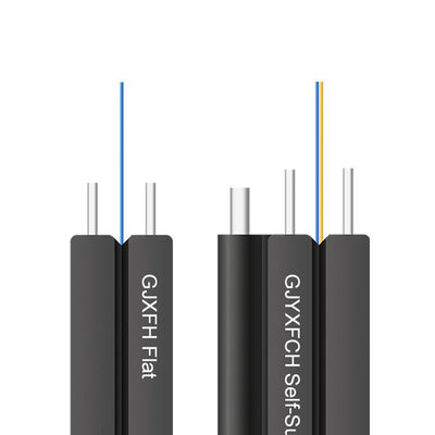 GJXH GJXCH 1,2,4,6,8,12 entkernt FTTH flaches Innen-/Lichtwellenleiter Transceiverkabel im Freien