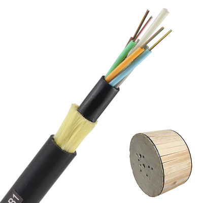 Adss-Lichtwellenleiter 2 4 8 24 48 96 Monomode--dunkler von der LuftLichtwellenleiter ADSS des Kern-12 der Faser-G652D im Freien