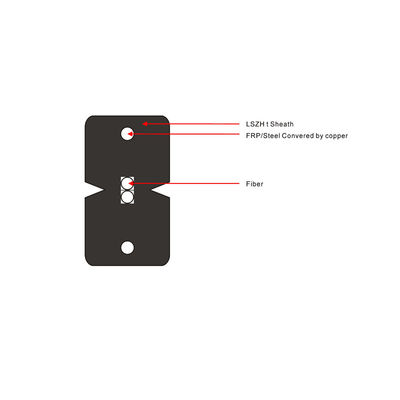 GJXFH 1 2 4 Kern ftth Transceiverkabel G652d G657A1 G657A2 Inspektionsinnenfaser-Optiktransceiverkabel