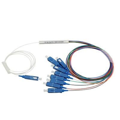 Passiver Mini-Faser 1x8 Optik-PLC-Teiler für Kabelfernsehen-Testgerät