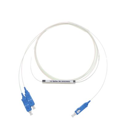 Faser-Optikteiler G657A1 FTTH 1x2, Mini-PLC-Teiler Sc APC 0.9mm