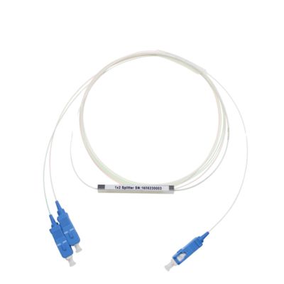 FTTH-Faser Optik-Mikrostahlrohr-Art PLC-Teiler-1x2 mit Sc-Verbindungsstück