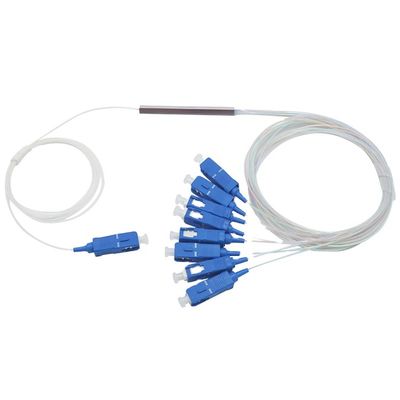 1 Meter-Faser Optikmini-PLC-Teiler 1x8 mit Verbindungsstück Sc UPC