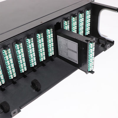 Optik-MPO Schalttafel HD 1U 2U 4U der Faser-mit 72 Hafen des Hafen-64 des Hafen-48