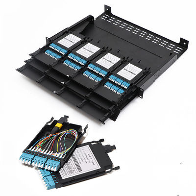 Optik-MPO Schalttafel HD 1U 2U 4U der Faser-mit 72 Hafen des Hafen-64 des Hafen-48