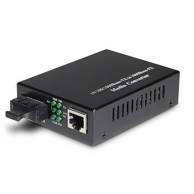 SFP Medien-Konverter-Monomode- Simplexduplex10m der Faser-RJ45 zum Optik100m