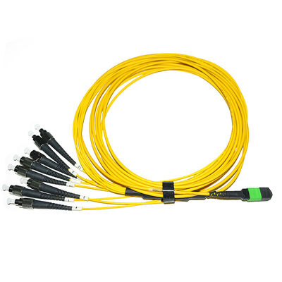 8 Kern-LWL - Kabel-Verbindungskabel des Kern-12 männlich-weiblicher Fanout-Ausbruch MPO MTP zu LC
