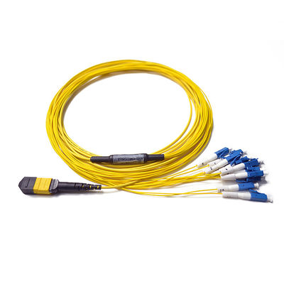 8 Kern-LWL - Kabel-Verbindungskabel des Kern-12 männlich-weiblicher Fanout-Ausbruch MPO MTP zu LC