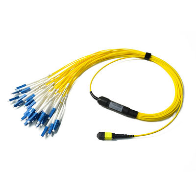 8 Kern-LWL - Kabel-Verbindungskabel des Kern-12 männlich-weiblicher Fanout-Ausbruch MPO MTP zu LC