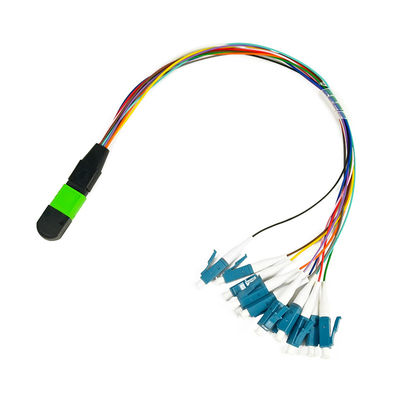 8 Kern-bunte LWL - Kabel-Versammlung MPO zu St.-Sc 0.9mm UPC LC-FC Ausbruch