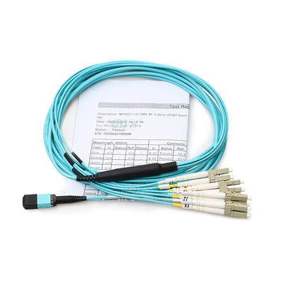 24 Kern-LWL - Kabel-Versammlung, MPO zum LC-Ausbruch-Kabel für FTTH