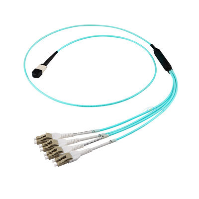 24 Kern-LWL - Kabel-Versammlung, MPO zum LC-Ausbruch-Kabel für FTTH