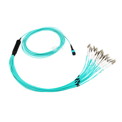 24 Kern-LWL - Kabel-Versammlung, MPO zum LC-Ausbruch-Kabel für FTTH
