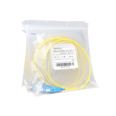 0.9mm Durchmesser-LWL - Kabel-Versammlung Sc 9/125 G657A1/UPC poliertes Simplexweißes