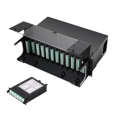 LC LGX MTP MPO Faser des Kassetten-Modul-12 der Faser-24 für das strukturierte Verkabeln