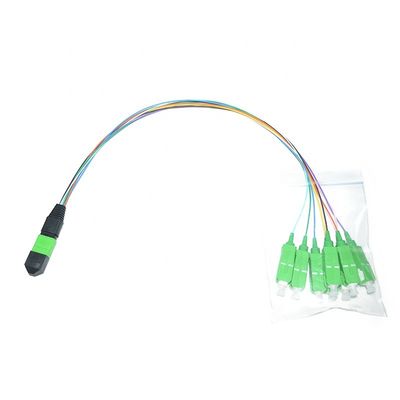 Kundengebundener Mann-LC-Faser 0.9mm der LWL - Kabel-Versammlungs-12 des Kern-MPO Fanout