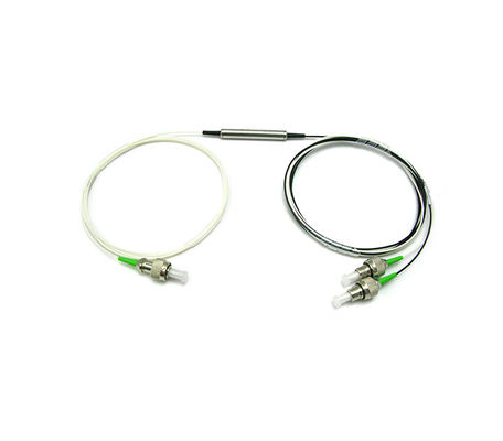 Faser-Optikisolator EDFA/CATV verwendete breites Band-hohe Isolierung 3 Häfen 1x2 40 0,35 DB (maximales 0,5) 1310 oder 1550 DB Nanometer-0,10
