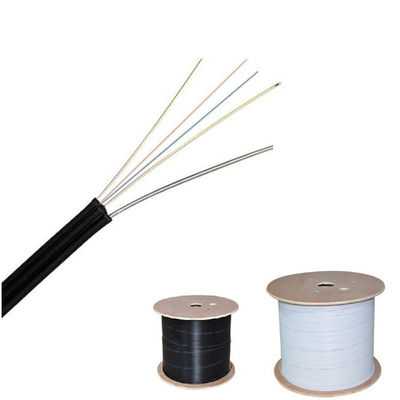 Kern-Tropfen-Lichtwellenleiter GJYXCH FTTH 12 mit Stahldraht-schwarzer Farbe