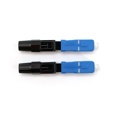 Blaue Farbe-Inspektions-Faser-optisches schnelles Verbindungsstück für Telekommunikation FTTH CATV