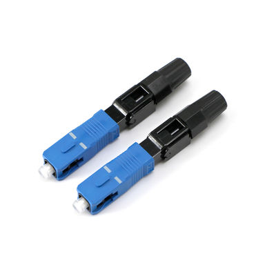 Blaue Farbe-Inspektions-Faser-optisches schnelles Verbindungsstück für Telekommunikation FTTH CATV