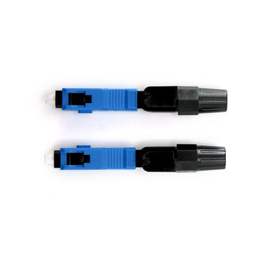 Blaue Farbe-Inspektions-Faser-optisches schnelles Verbindungsstück für Telekommunikation FTTH CATV