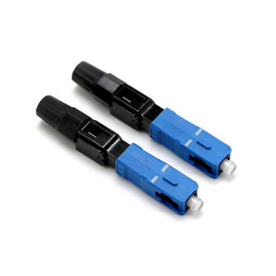 Blaue Farbe-Inspektions-Faser-optisches schnelles Verbindungsstück für Telekommunikation FTTH CATV
