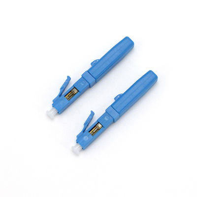 Blaues Farbfaser-Optikverbindungsstück, schnelles Verbindungsstück LC UPC für FTTH CATV CCTV