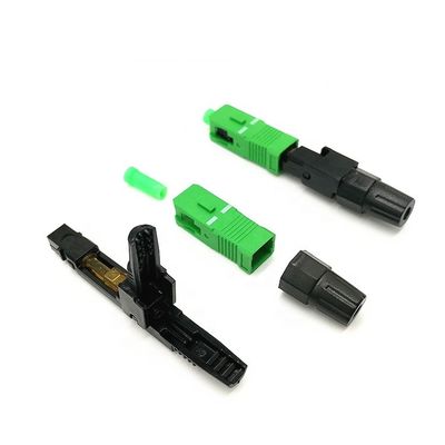 Kundengebundenes Plastik-schnelles Verbindungsstück Sc für Faser-Optiktransceiverkabel