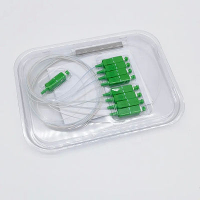 Mini Steel Tube Fiber Optic-Teiler FTTH 1x8 für Kabelfernsehen