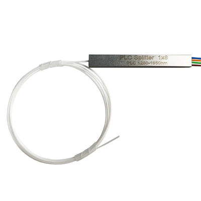 Faser-Teiler PLC 0.9mm Mini Steel Tubes 1x4 1 Meter ohne Verbindungsstück