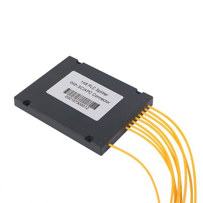 ABS 1×8 packen PLC-Teiler mit Faser-Art des Verbindungsstück-8 der Weisen-G657A1 ein